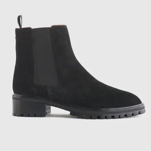 Quince NEW Suede‎ Black Chelsea Boot